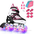 Glitter LED Light Up Wheels Skate Kids Roller